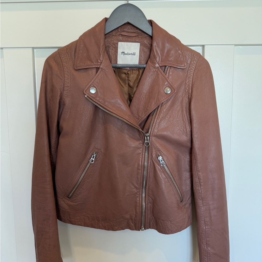 Madewell Women's Brown Leather Jacket